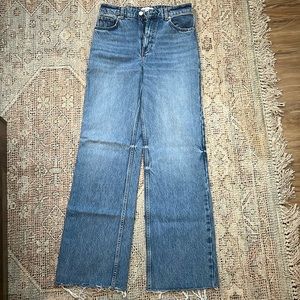 Zara wide leg blue jean
